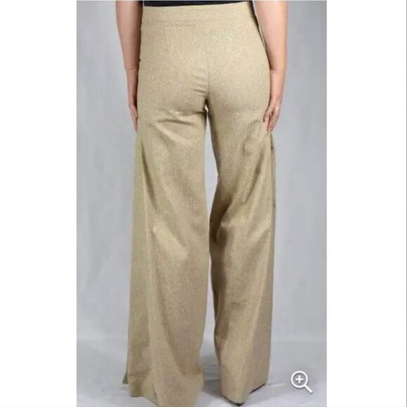 Ottod'Ame Made In Italy Wool Blend Wide Leg Flare Palazzo Trouser Pant Size 4 - Picture 10 of 16